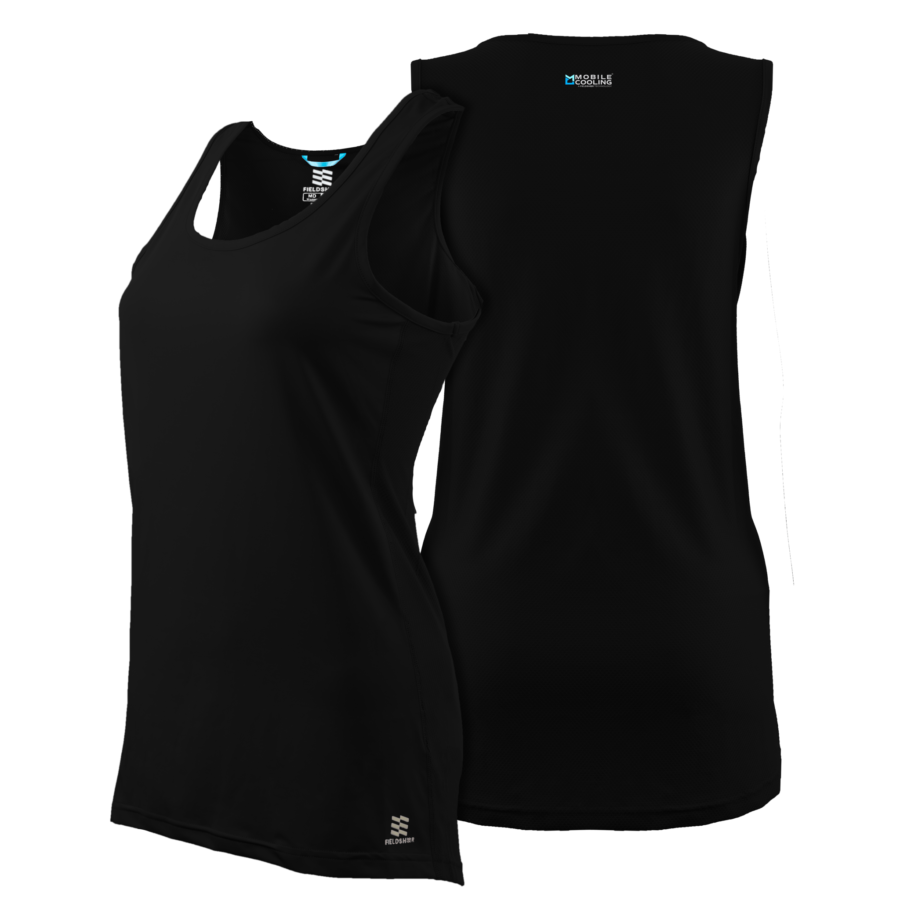 Kazalia Women’s Cooling Tank Top – Black Breathable Summer Shirt - Image 2