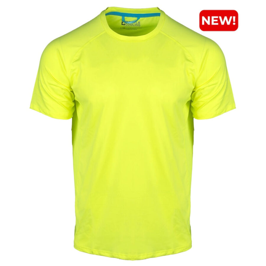 Kazalia Men’s Cooling Hi-Vis Short Sleeve Shirt – Breathable Safety Top - Image 2