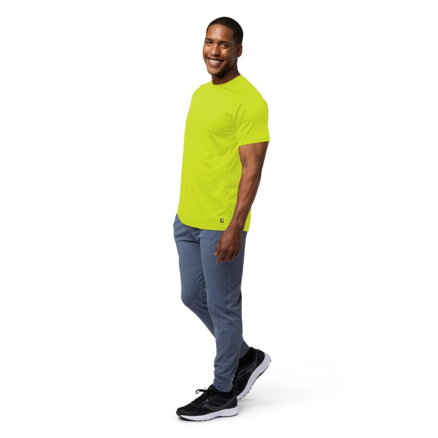 Kazalia Men’s Cooling Hi-Vis Short Sleeve Shirt – Breathable Safety Top - Image 3