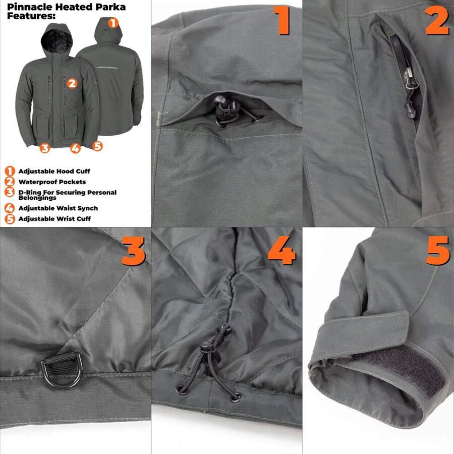 Kazalia Men’s Pinnacle Parka Jacket – Insulated Winter Coat - Image 5